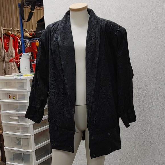 GENUINE LEATHER/FUR WOMANS COAT SIZE M BY PELLE STUDIO FEATURING THINSULATE - Picture 12 of 14